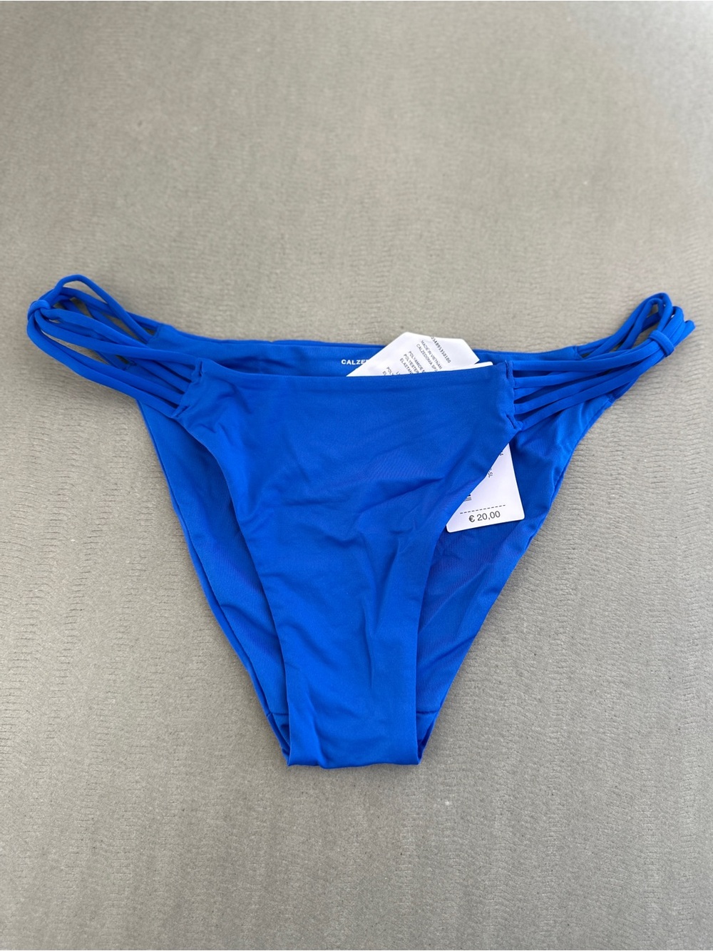 Calzedonia Royal Blue Strappy Bikini Bottom XL